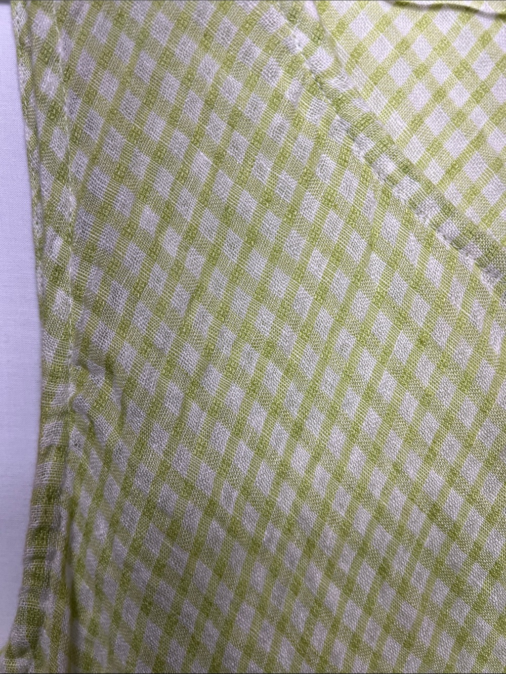 FLAX Light Green Sleeveless V-Neck Tunic Top - Picture 5 of 10